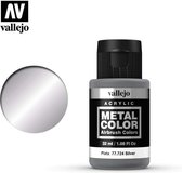 Vallejo 77724 Metal Color Silver - Acryl (32 ml) Verf flesje