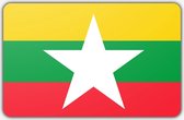 Vlag Myanmar - 100 x 150 cm - Polyester