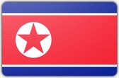 Vlag Noord Korea - 150 x 225 cm - Polyester