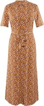 VILA Dames 14065244
 SHILA S/S SHIRT DRESS Pumpkin Spice Jurk - Maat 36