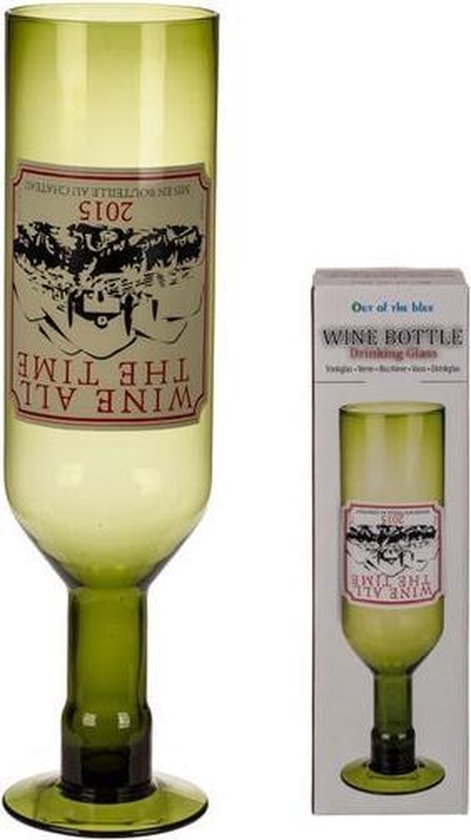 verre à vin bouteille de vin inversé cadeau bouteille de vin verre à boire  cadeau 750... | bol.com