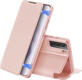 Hoesje geschikt voor Samsung Galaxy S21 Plus - dux ducis skin x case - roze