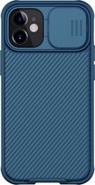 Nillkin - iPhone 12 / 12 Pro Hoesje - CamShield Serie - Back Cover - Blauw