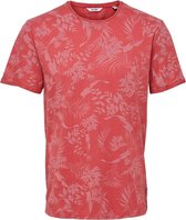T-shirt Only and Sons Rood dessin maat M.