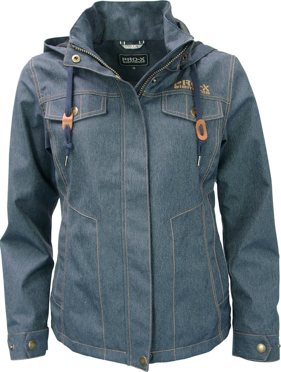 Pro X Outdoorjas Miley Dames Polyester Donkerblauw Maat 44