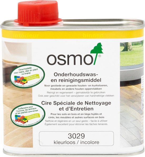 Neerduwen Immoraliteit micro Osmo Nederland | Osmo Onderhoudswas 3029 - Kleurloos - 0,5 Liter | Houten  Vloer... | bol.com