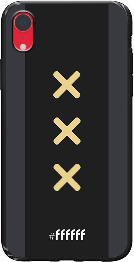 6F hoesje geschikt voor iPhone Xr TPU Case Ajax Europees Uitshirt 2020 2021 ffffff bol