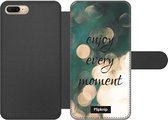 Wallet case - geschikt voor iPhone 8 Plus - Enjoy Every Moment
