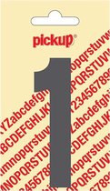 Pickup plakcijfer Nobel Grijs - 90 mm 1