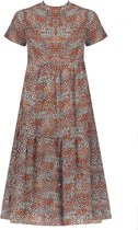 Nobell' Meisjes jurken Nobell' Mian s/sl maxi wide dress with smal ginger 170/176