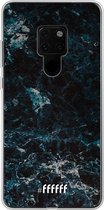 Huawei Mate 20 Hoesje Transparant TPU Case - Dark Blue Marble #ffffff