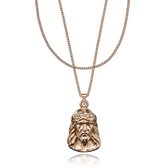 Croyez Jewelry | Jesus Rosegold Layerup | Curb / 55cm / 55cm