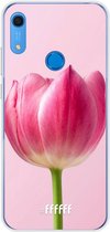 Huawei Y6s Hoesje Transparant TPU Case - Pink Tulip #ffffff