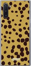 Samsung Galaxy Note 10 Hoesje Transparant TPU Case - Cheetah Print #ffffff