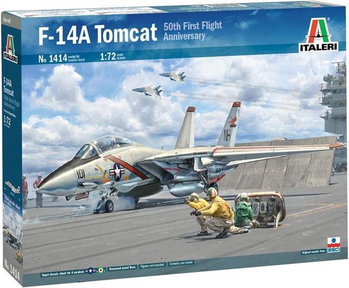 F-14A Tomcat - 50th First Flight Anniversary - 1:72 - Italari 1414 - 2020 |  Heroplage met gewijzigde markeringen