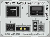 1:32 Eduard 32972 Accessoires for A-26B Rear Interior HobbyBoss Photo-etch
