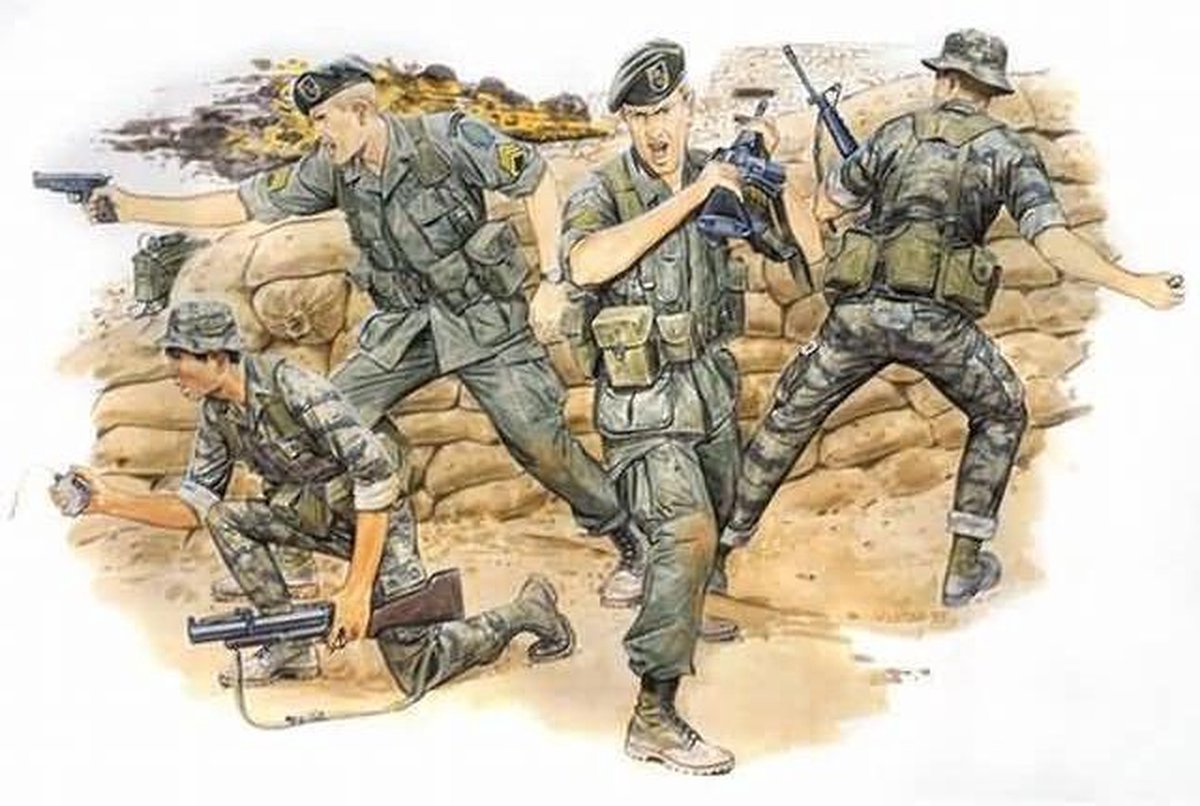 Dragon Modelbouwpakket Militaire voertuigen - 3309 Green Berets Plastic - 1:35 - Modelbouw