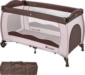 TecTake - lit de voyage bébé pour enfant - beige / marron - 402417