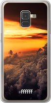 Samsung Galaxy A8 (2018) Hoesje Transparant TPU Case - Sea of Clouds #ffffff