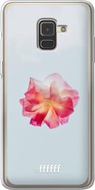 Samsung Galaxy A8 (2018) Hoesje Transparant TPU Case - Rouge Floweret #ffffff