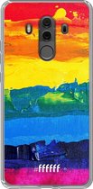 Huawei Mate 10 Pro Hoesje Transparant TPU Case - Rainbow Canvas #ffffff