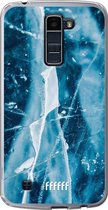 LG K10 (2016) Hoesje Transparant TPU Case - Cracked Ice #ffffff