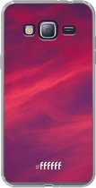Samsung Galaxy J3 (2016) Hoesje Transparant TPU Case - Red Skyline #ffffff