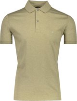 Calvin Klein Polo Groen Getailleerd - Maat XXL - Heren - Lente/Zomer Collectie - Katoen