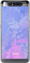 Samsung Galaxy A80 Hoesje Transparant TPU Case - Purple and Pink Water #ffffff