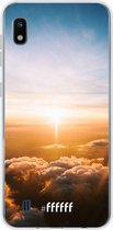 Samsung Galaxy A10 Hoesje Transparant TPU Case - Cloud Sunset #ffffff