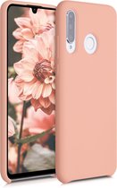 kwmobile telefoonhoesje voor Huawei P30 Lite - Hoesje met siliconen coating - Smartphone case in roze grapefruit