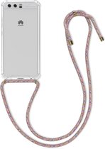 kwmobile telefoonhoesje compatibel met Huawei P10 - Hoesje met koord - Back cover in meerkleurig