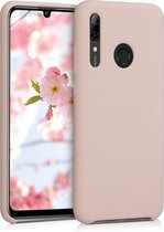 kwmobile telefoonhoesje voor Huawei P Smart (2019) - Hoesje met siliconen coating - Smartphone case in oudroze