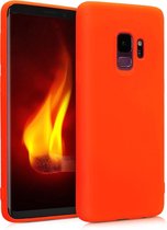 kwmobile telefoonhoesje voor Samsung Galaxy S9 - Hoesje voor smartphone - Back cover in neon oranje
