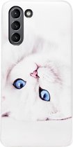 ADEL Siliconen Back Cover Softcase Hoesje voor Samsung Galaxy S21 - Katten