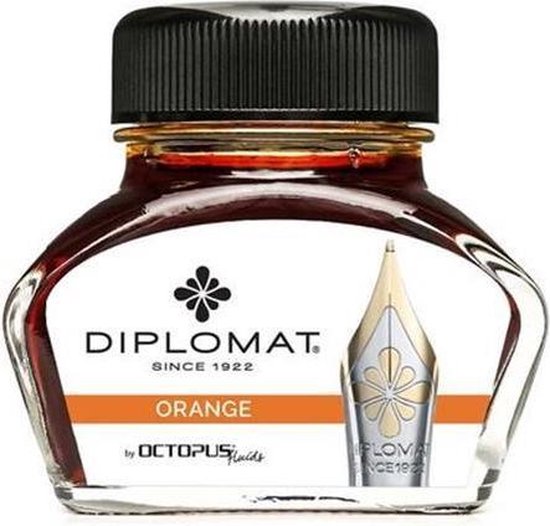 Octopus Inkt Diplomat Inkt Diplo Octopus 30 Ml Glas Oranje | bol