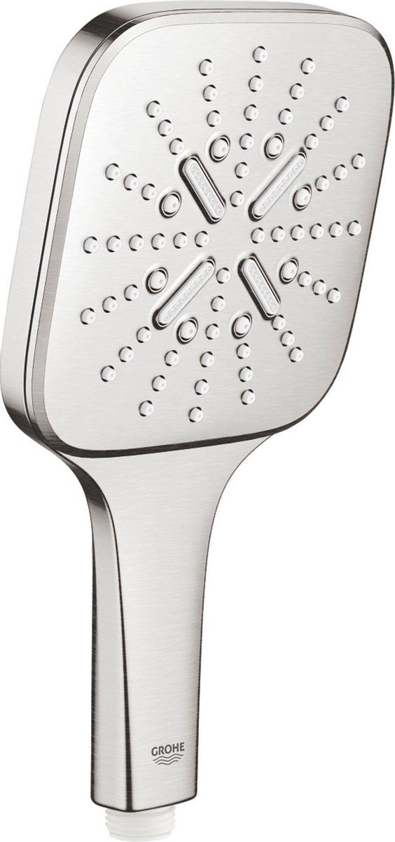 GROHE Rainshower SmartActive Cube 130 Handdouche - 3 straalsoorten - supersteel - 26582DC0