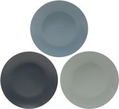 Dinerbord (6 stuks) - Ø26.5Cm - Blauwe tinten