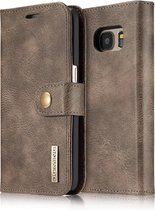 Samsung Galaxy S7 Leren Portemonnee Hoesje - Bruine 2-in-1 Cover - DG.Ming