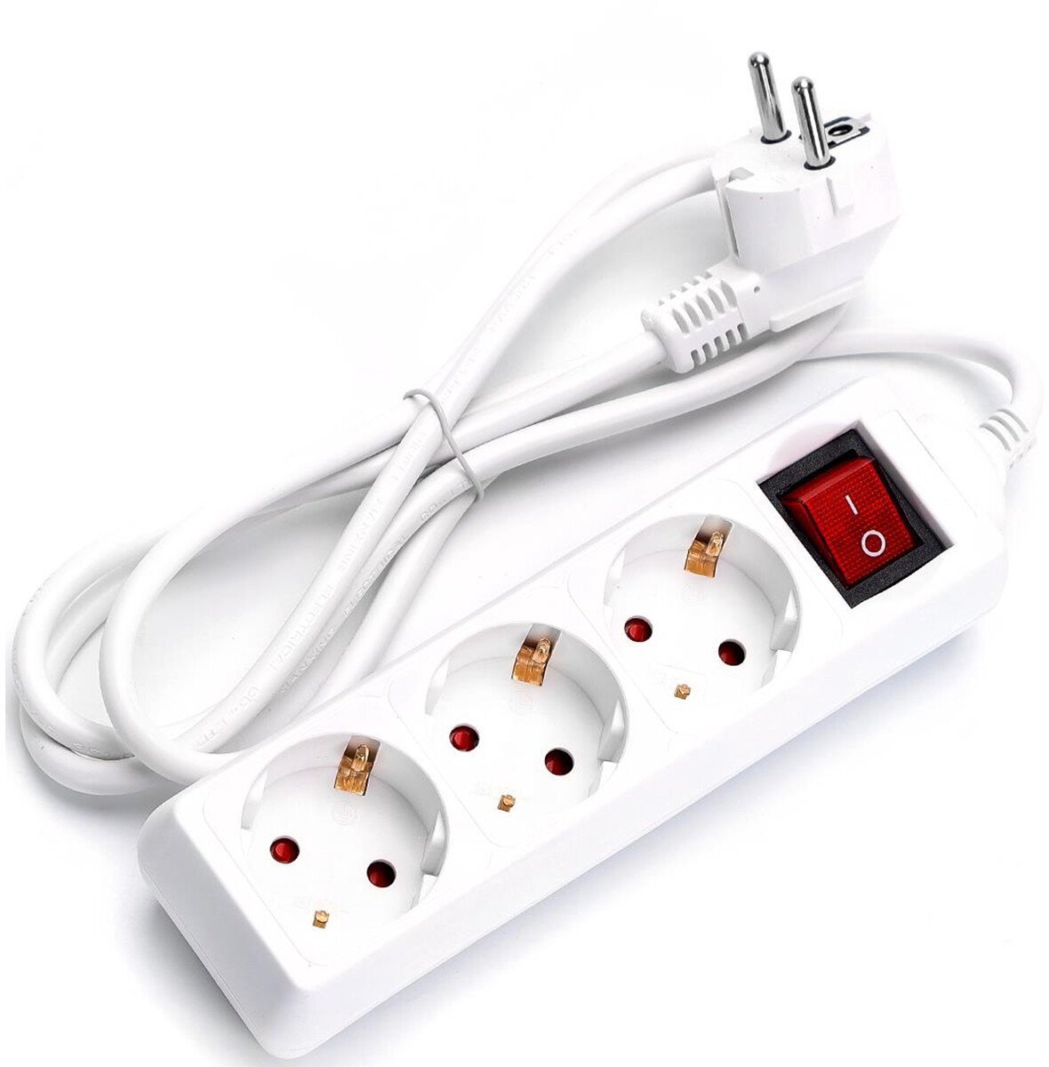 TESSAN 6 voudige stekkerdoos met USB C, meervoudige stekkerdoos met 3M verlengkabel en TESSAN 6 voudige stekkerdoos met USB C, meervoudige stekkerdoos met 3M verlengkabel en