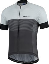 Rogelli Boost Fietsshirt - Korte Mouwen - Heren - Zwart, Wit - Maat 2L