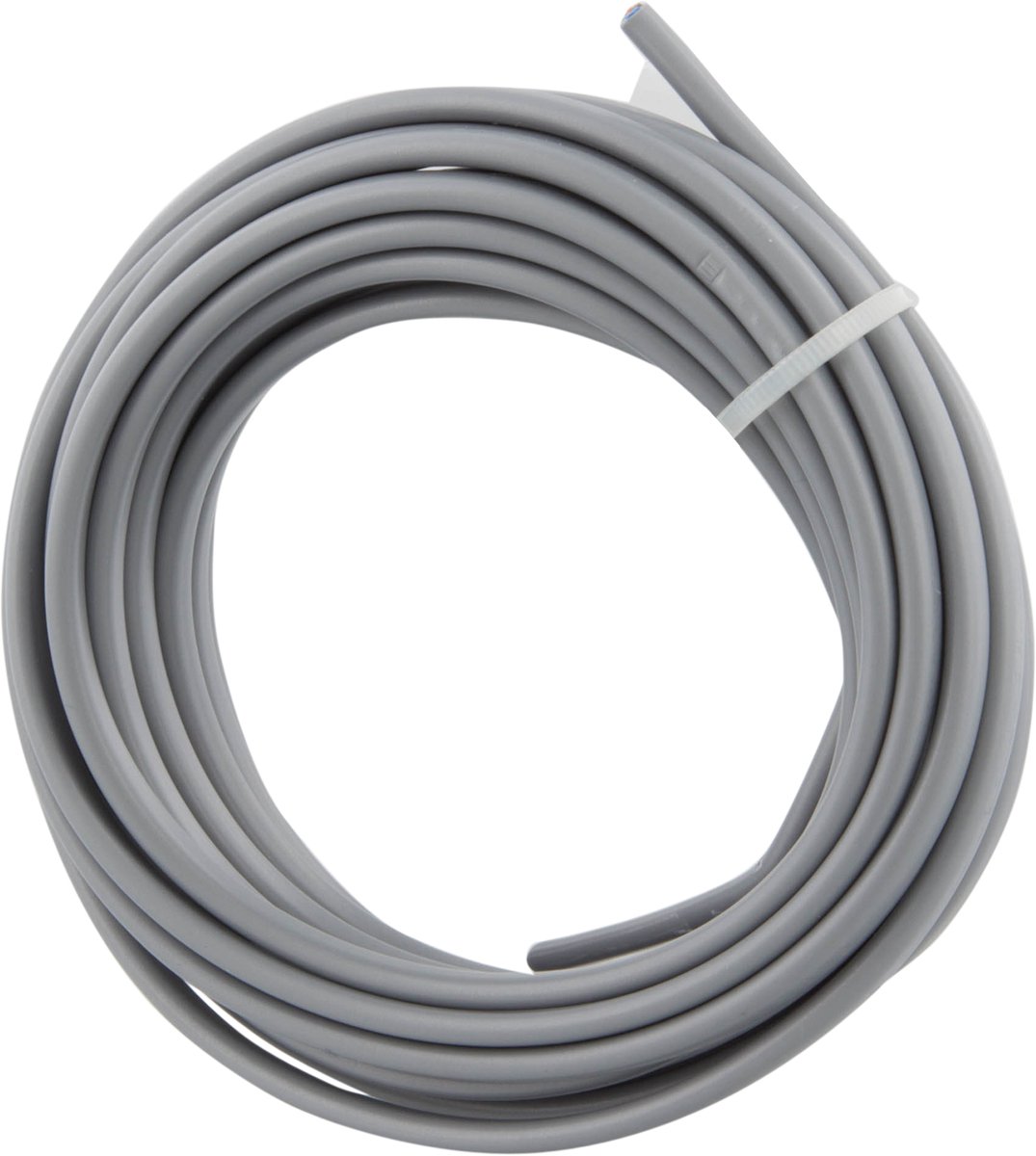Huishoudsnoer – plat – belastbaar tot 1200W – 2 x 0.75 mm² – 5 m – zilver