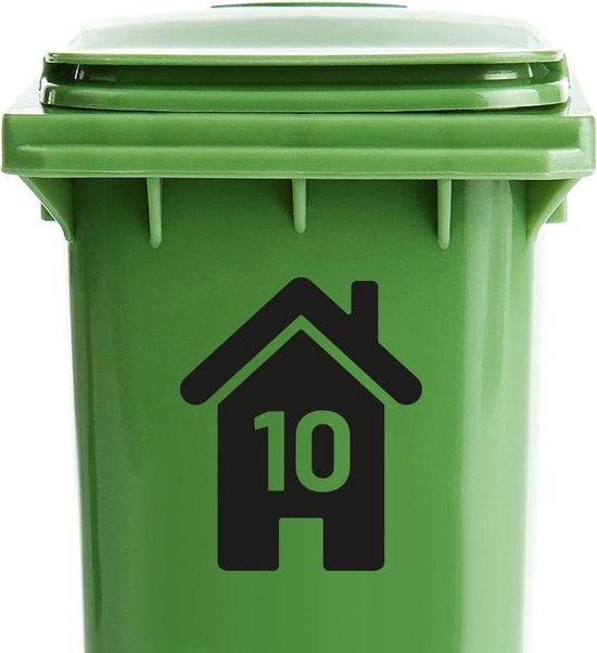 Container stickers huisnummer Staffelkorting stuks 9,75,- | Kliko sticker... | bol.com