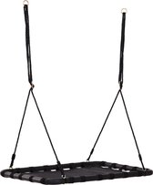 Schommel - Nestschommel - Schommelzitje - Speelgoed - Zwart - 100 x 76 x 4 cm