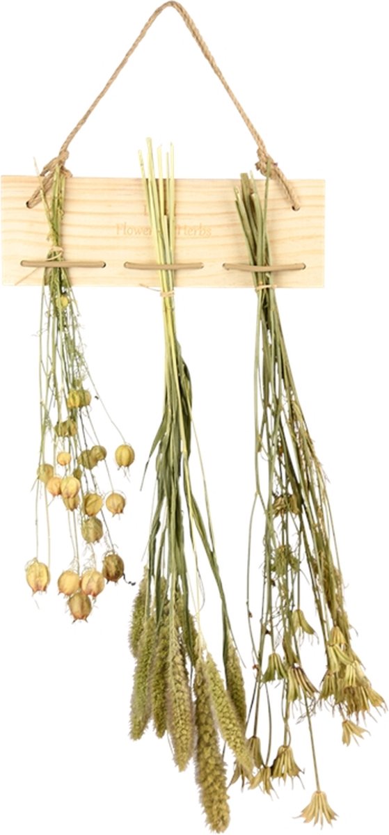 Esschert Design Bloemen- en kruidendroogrek met elastiek
