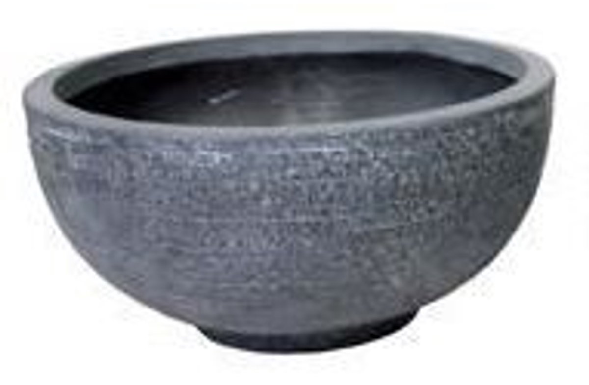 Bloempot Pot bowl laag Utah d36h16.5 grafiet Fiberclay clayfibre MC...