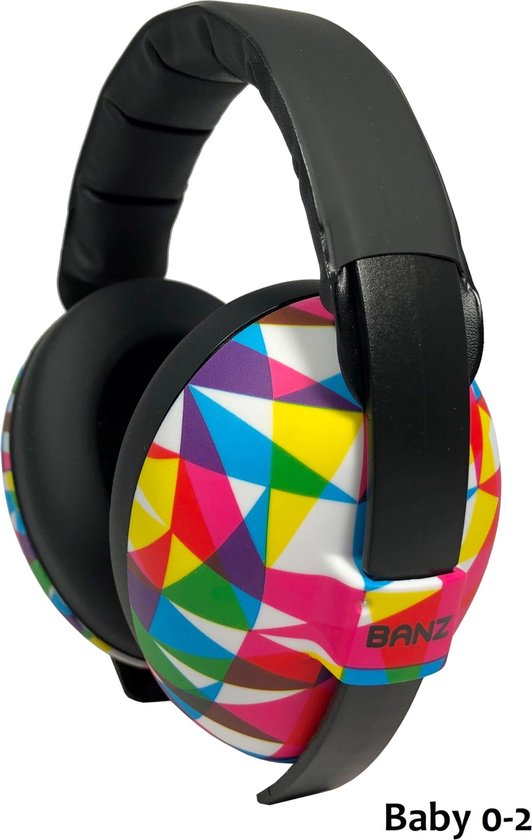 Baby Banz Gehoorbeschermers Speciaal voor Baby's en Peuters Geo design (3-36mnd)