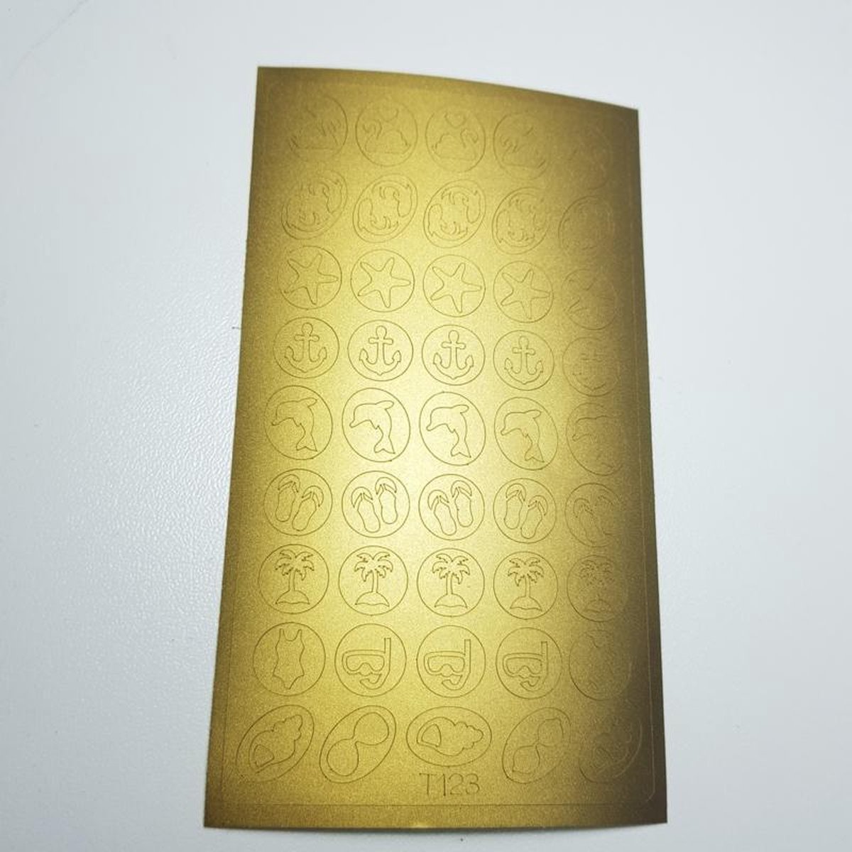 Goedkoopste Nail Art Stickers - Nagel Stickers - Korneliya Deep Design Nr 123