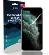 Lunso - Duo Pack (2 stuks) Beschermfolie - Full Cover Screen Protector - iPhone 11 Pro