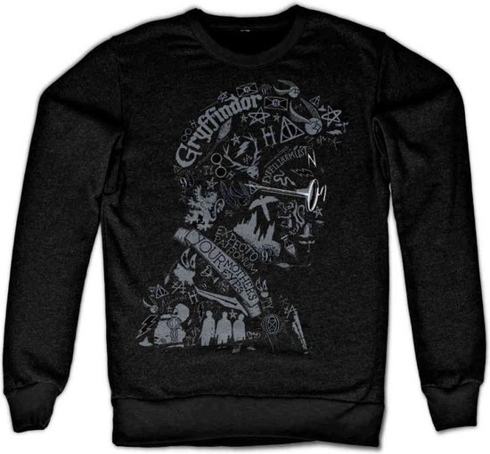 Maglietta Donna Harry Potter Licenza Ufficiale | Wordings And Symbols, Nero, Taglie Dalla Small Alla XX-Large